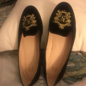 Black victoria secret slip on shoes